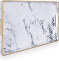 Gifturbo White Serving Tray, Marble Serving Trays by Gifturbo
