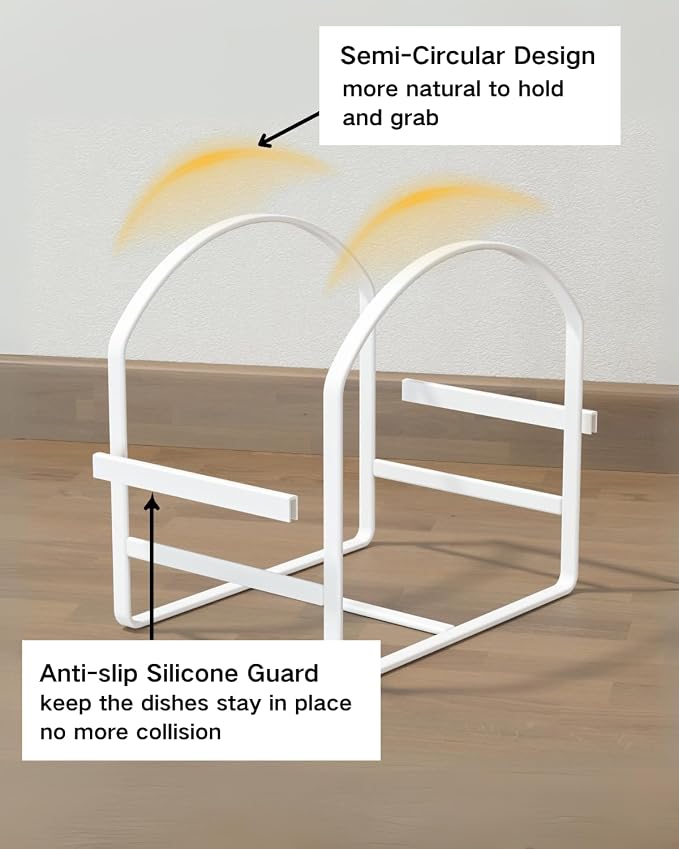 2 Pack Kitchen Plate Holder Organizer - Image 7