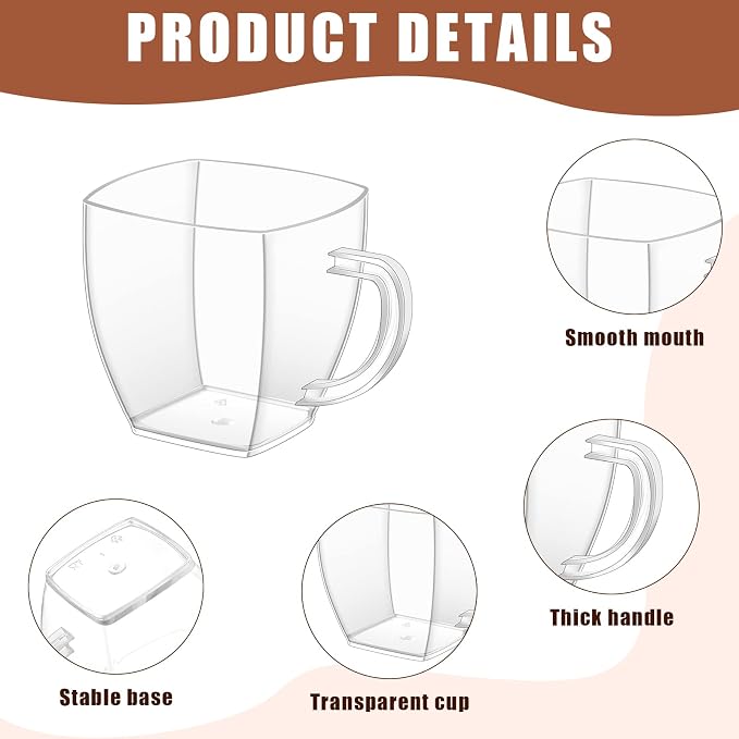 Amyhill 100 Pcs Mini Disposable Tea Cups - Image 3