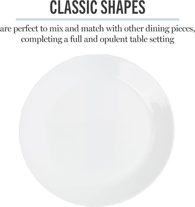 Martha Stewart Opalton Dinner Plates 6-Piece 10-Inch Plate Set – Chip and Break - Image 4