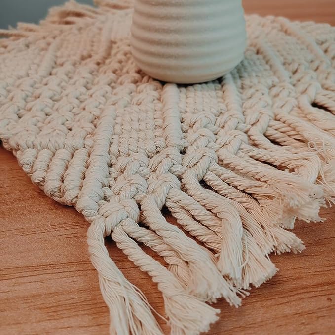 Handmade Cotton Woven Crochet Placemat - Image 5