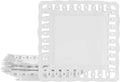 Square Appetizer Plate, 8 inch Ceramic White Dinner Plates by fMBB