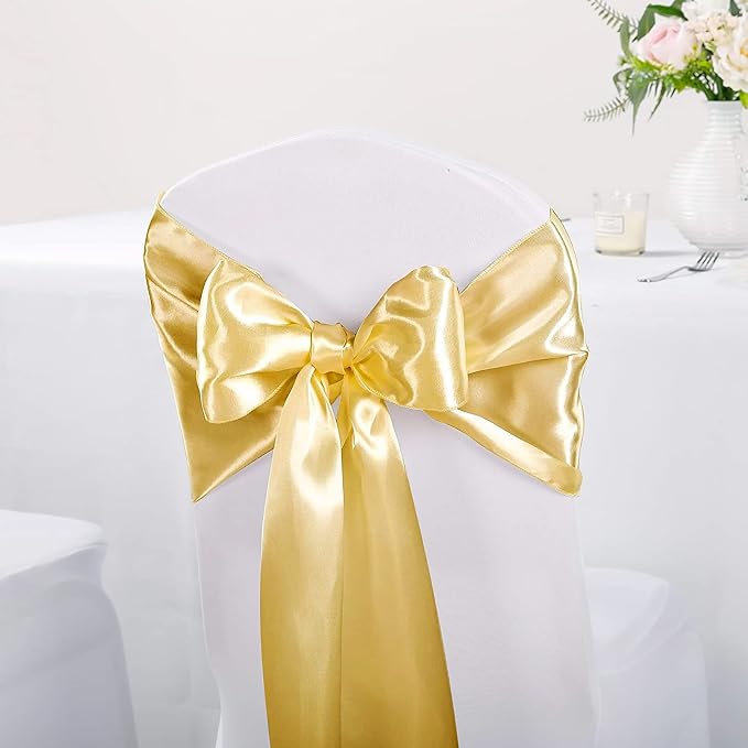 Gold Table Runners, 12x108 Inches, 2 Pack | Silk and Smooth Fabric, - Image 5
