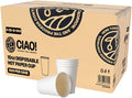 CIAO! 10oz White Paper Hot Cup, Disposable, 90mm Diameter 500 Count by Ciao