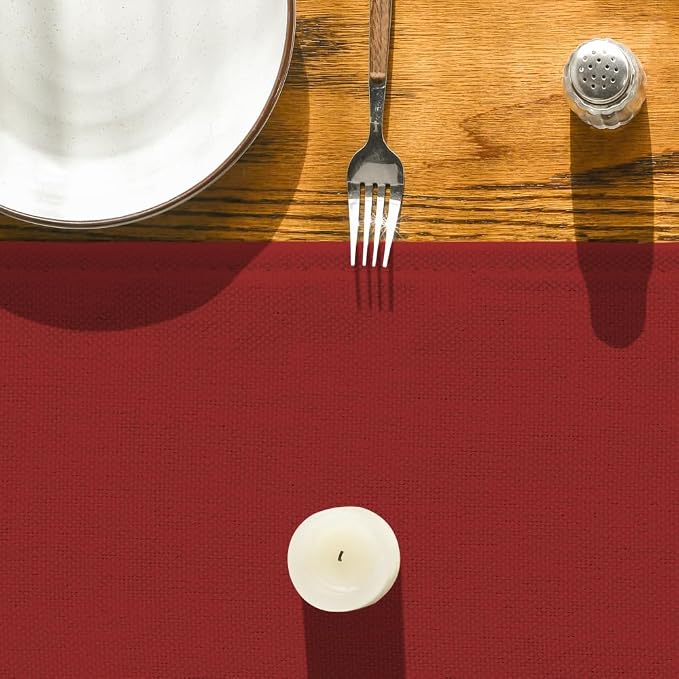 Artoid Mode Red Table Runner, Seasonal Christmas Washable Kitchen Dining Table - Image 8