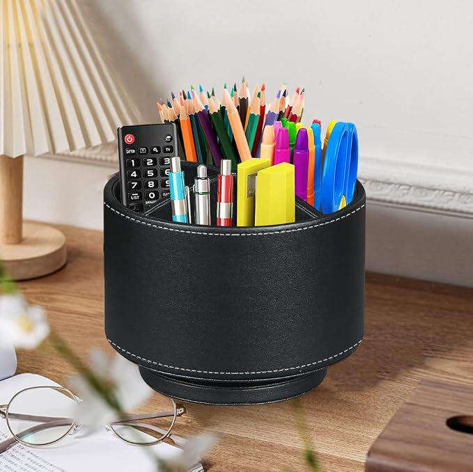 BIBELUN TV Remote Control Holder 360 Swivel Pen Holder Art Supply Organizer | - Image 2