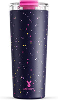 Meoky 24 oz Insulated Travel Coffee Mug: Leak Proof Lid, Plum Stardust | by MEOKY