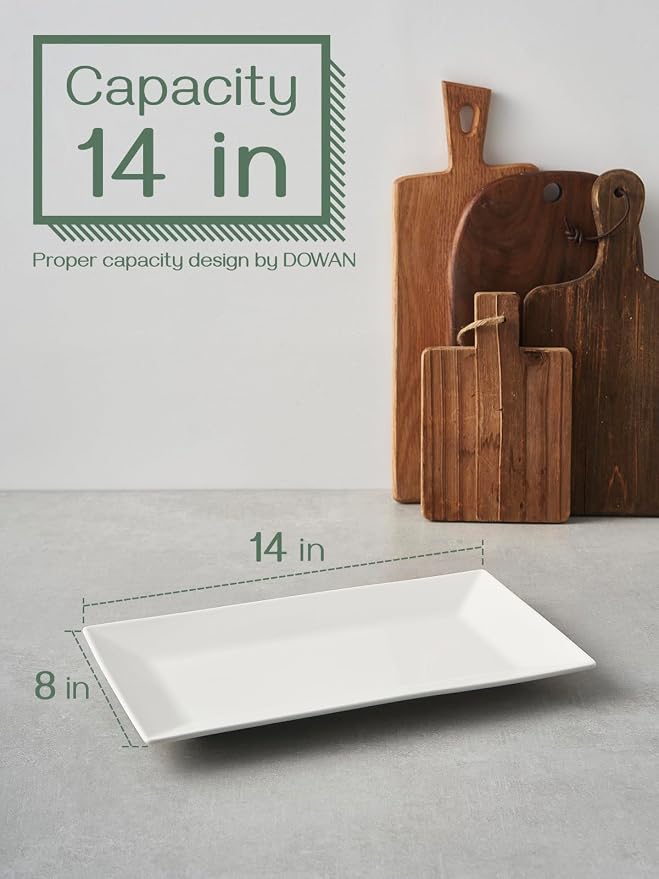 DOWAN 14" Serving Trays, Serving Platters, Ceramic Serving Platters and Trays - Image 3