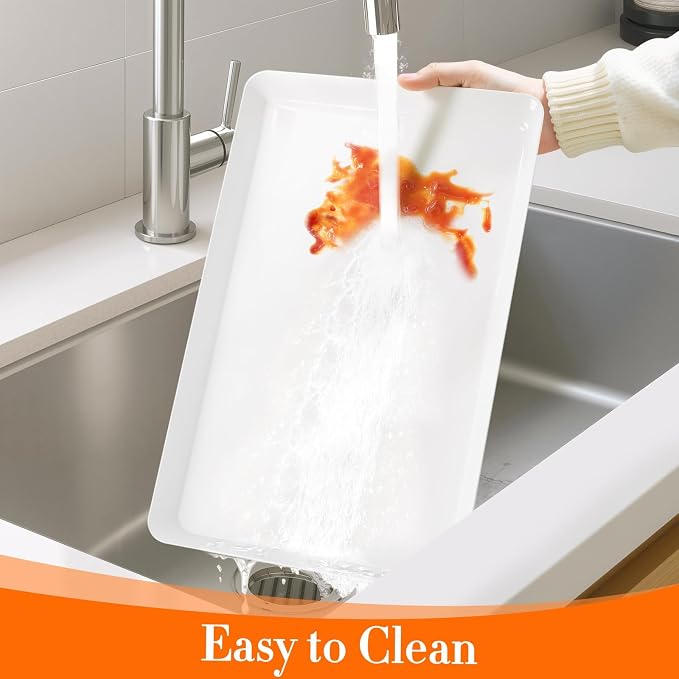 WOWBOX 8 pcs Serving Tray for Entertaining, Serving Platters for Snacks - Image 4