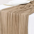 Cheesecloth Table Runner Summer Boho Wedding Birthday Party Home Decor | Nude by Socomi