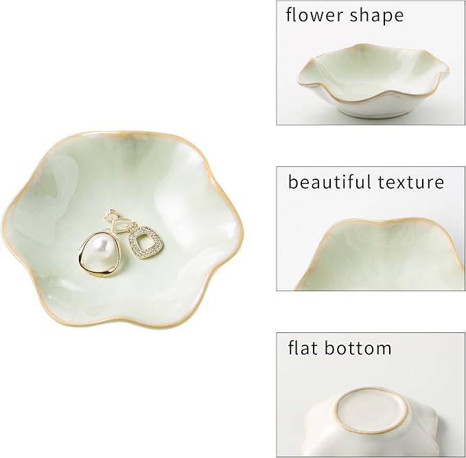 BEUNAIZER Jewelry Dish Tray, Ring Dish, Ceramic Trinket Tray, Key Bowl | - Image 6
