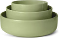 Amazon Basics Glazed Stoneware Serving Bowls, 3-Piece Set, Dishwasher-Safe by AmazonBasics