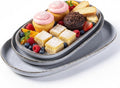 AmorArc Ceramic Serving Platters, Reactive handcrafted Oval Plates by AmorArc
