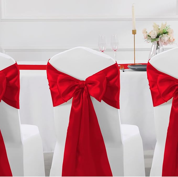 Manyshofu Red Satin Table Runner 12x108 - Image 6