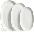 vancasso Ceramic Serving Platters Set of 3, Oval 16/14.7/13.5 Inch Porcelain by vancasso