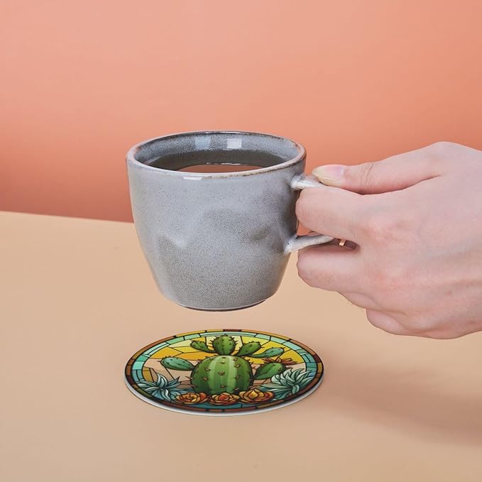 Cactus Coasters for Drinks, Housewarming Gifts - Image 8