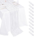 10 Pack White Cheesecloth Table Runner 17x108 Inch Boho Gauze Cheese Cloth by Unknown