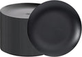 ejonirinjonir 80pcs Heavy-Duty Black Dessert Plates by Ejonirinjonir