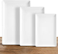 Kassel Ceramic Serving Platter Set White Porcelain Serveware by Kassel