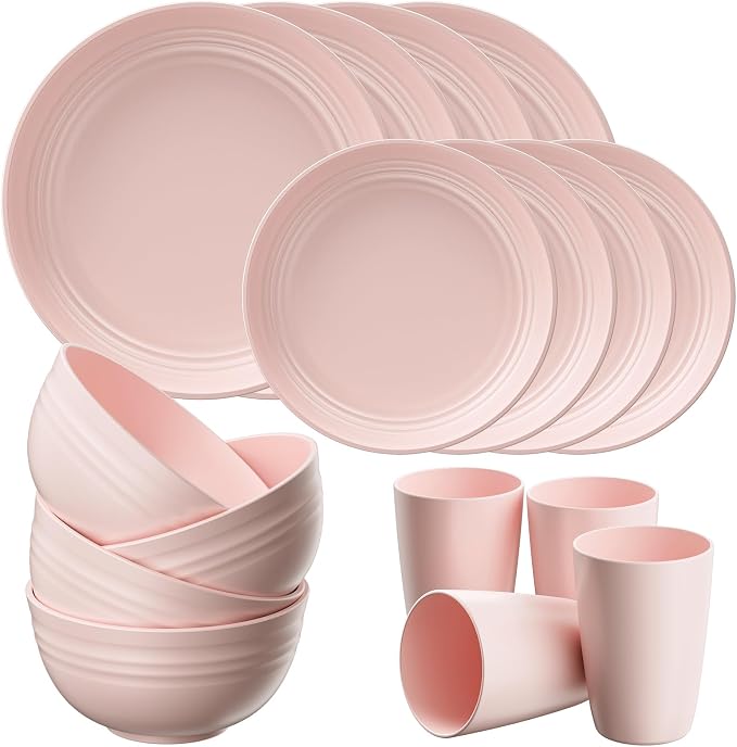 Quatish 16 Piece Plates and Bowls Sets by Quatish