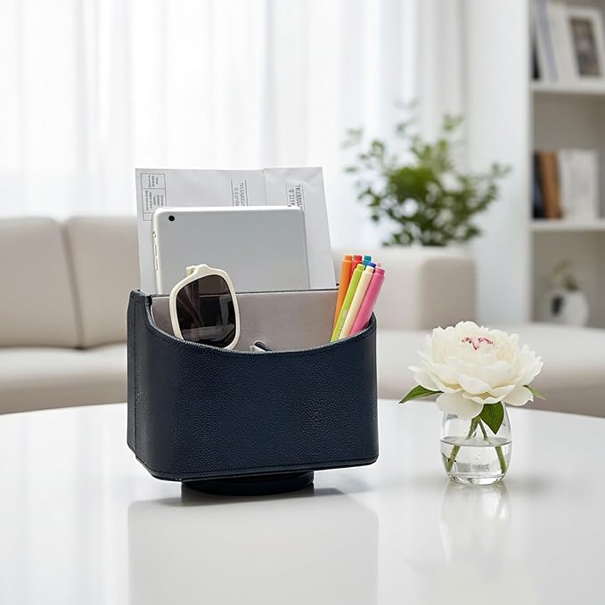 UnionBasic Rotating Desk Organizer, 360 Desk Spinning Caddy, Desktop TV - Image 3