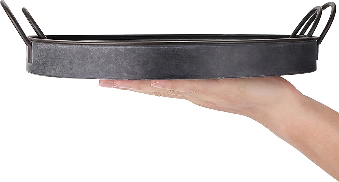 Hipiwe Industrial Style Metal Iron Tray - Image 5