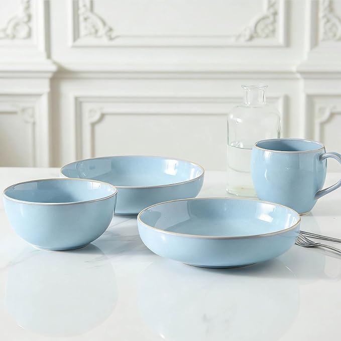 Cereal Bowls, 24 oz Ceramic Bowls Set of 4, Stoneware Bowl Set - Image 3