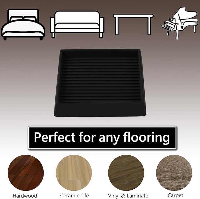 Jayen Non Slip Furniture Caster Cups Coasters Pads - Image 2