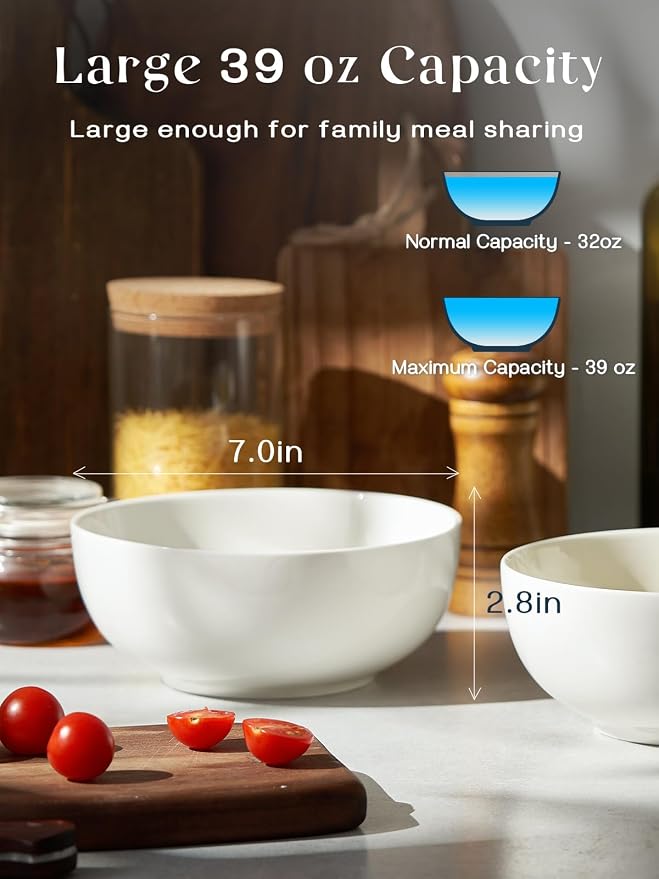 DOWAN 39 OZ Soup Bowls Set of 4 - Image 2