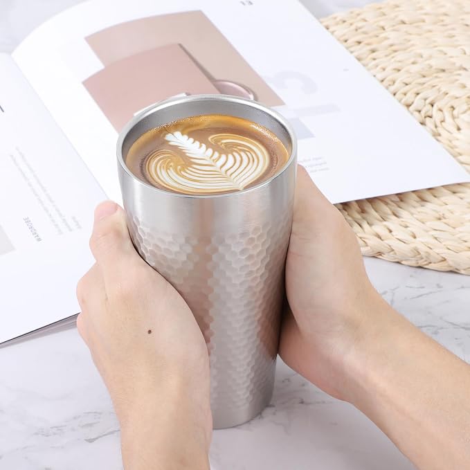 Beasea Stainless Steel Cups 19 oz, 4 Pack Large 18.6oz 550ml Stainless Steel - Image 7