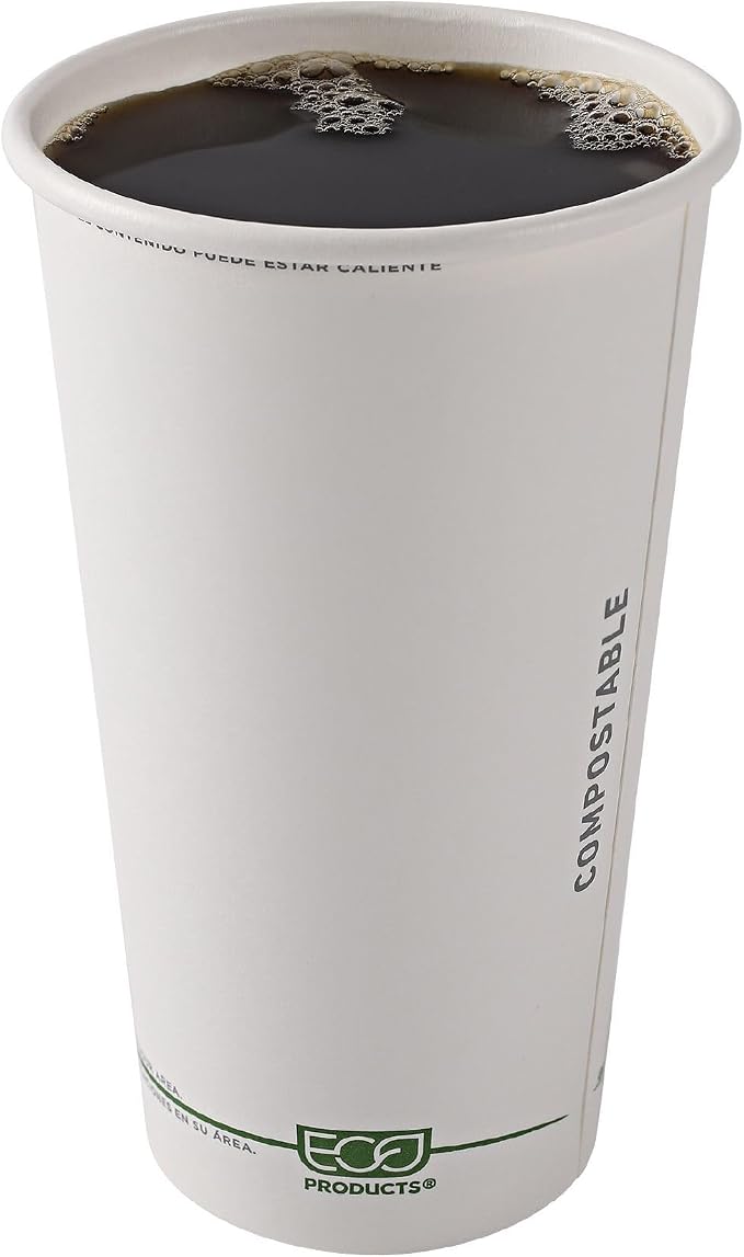 ECO PRODUCTS GreenStripe Disposable Paper Hot Cups, 20 oz, Paper To-Go Cups - Image 7