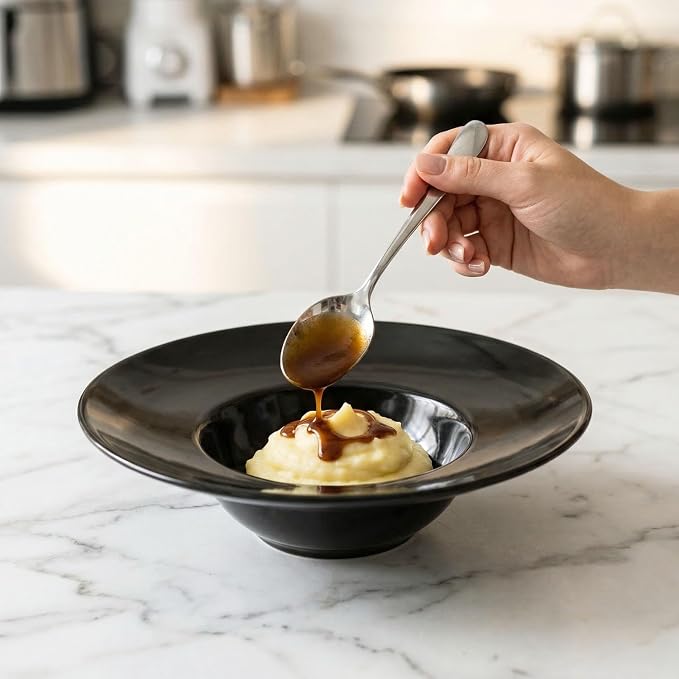 Ceramics Rimmed Soup Bowls 5.1 oz, Pasta plates - Image 6