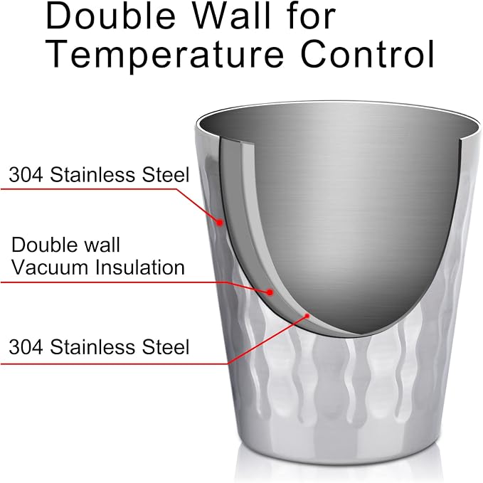 Beasea Stainless Steel Cups 10 oz, 8 Pack Small Bulk Stainless Steel Tumbler - Image 4
