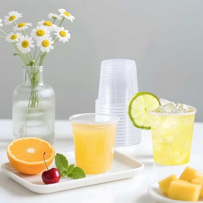 SIUQ 1500 Pack 3 oz Clear Plastic Cups, Disposable Bathroom Mouthwash Cups | - Image 2