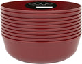 Edge Collection Cranberry Red Plastic Party Soup Bowls Premium heavyweight by PLASTICPRO