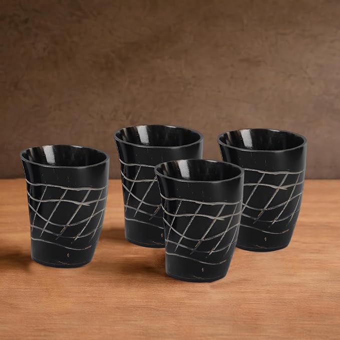 Handicrafts Home Viking Horn Shot Glasses Set of 8, Handmade Natural Ox Horn - Image 5