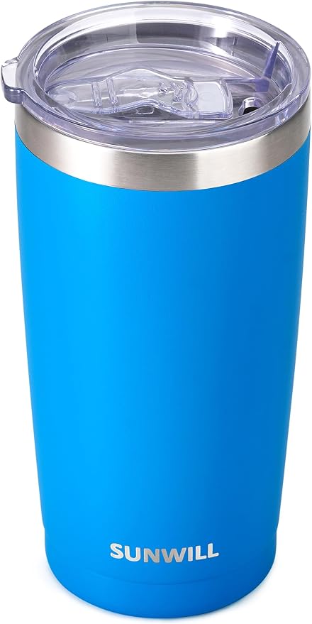 SUNWILL Travel Coffee Tumbler 20 oz, Insulated Mug by SUNWILL