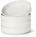 E-far Pasta Bowls Set of 4, 35oz Large Salad Bowl Plate by E-far