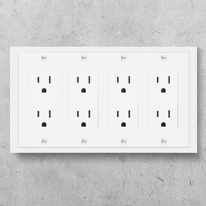 Modern Edge Decorative Wall Plate Switch Plate Outlet Cover, Durable Solid Zinc - Image 4