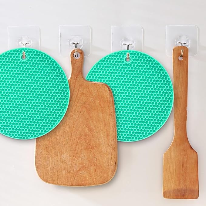 homEdge Silicone Trivets Mat, 6 Packs Multipurpose Non Slip Heat Resistant Pot - Image 5