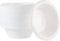 100 Count Disposable 5 ounce White Plastic Dessert Bowls by PLASTICPRO
