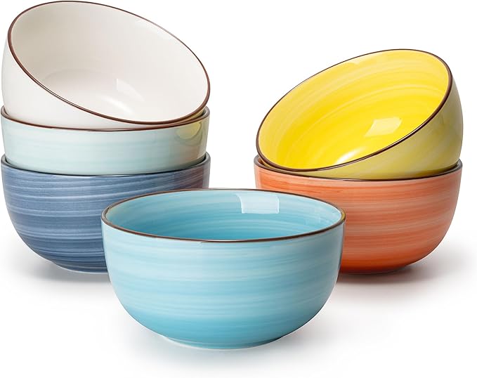 Sweese 10 Oz Ceramic Ice Cream Bowls, Soup Bowls, Dishwasher Microwave Safe by Sweese