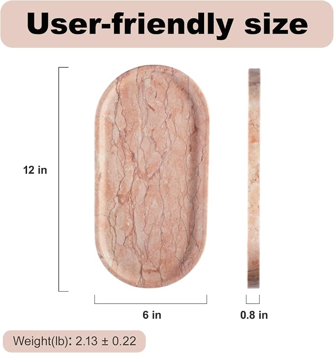 Norway Natural Marble Tray, Catchall Tray - Image 2