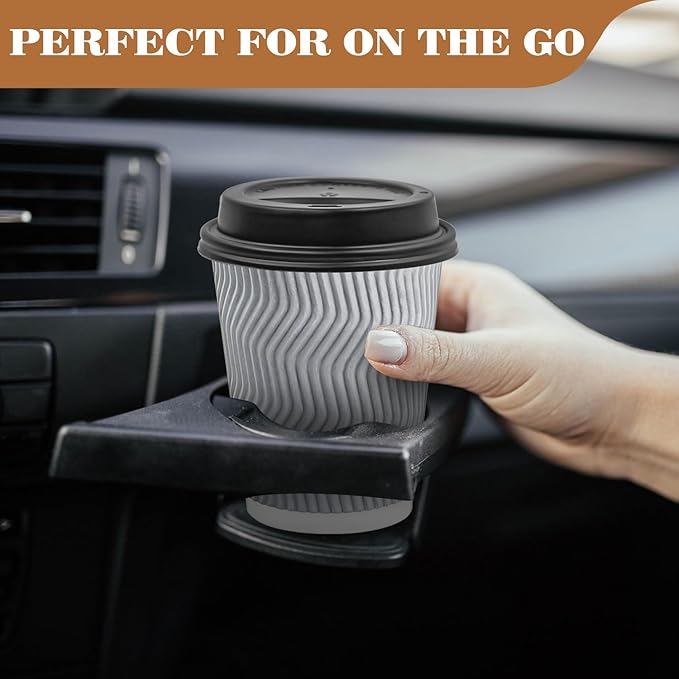 Ginkgo 100 Pack 12 oz Disposable Insulated Coffee Cups - Image 5