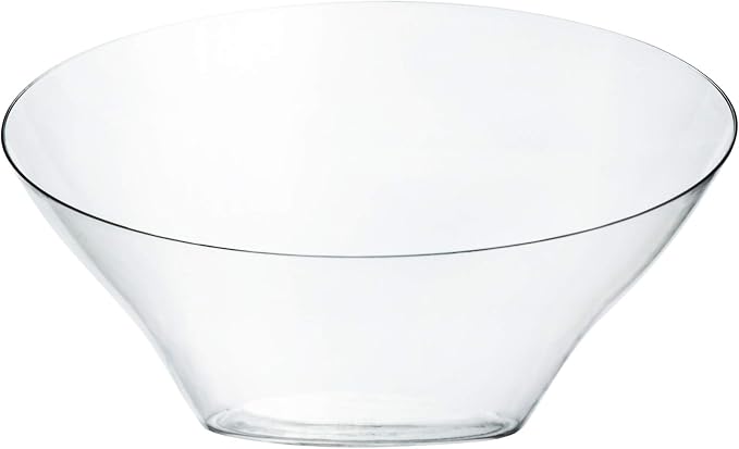 PLASTICPRO Disposable Angled Plastic Bowls Round Large Serving Bowl, Elegant - Image 9