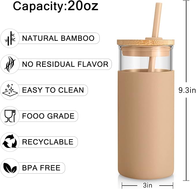 Tronco 20 oz Glass Tumbler - Image 3