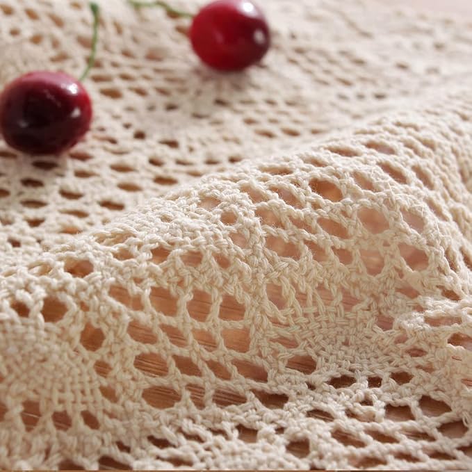 meioro Mesh Woven Table Runners, 12x72 Inch Boho Cotton Table Runner - Image 5