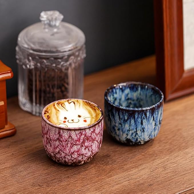 Chinese/Japanese style Handle-less Ceramic Tea cups tea cup, Bloom and - Image 5