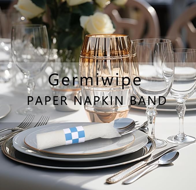 Germiwipe Paper Napkin Bands, Napkin Rings - Image 4