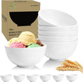 Wheat Straw Small Bowls 10 OZ, Unbreakable Dessert Bowls Set of 6, Microwave & by Perlapoc